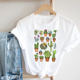 Women Printing Floral Flower 90s Cartoon Ladies Streetwear
