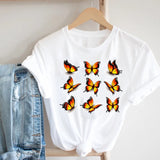 Women Printing Floral Flower 90s Cartoon Ladies Streetwear