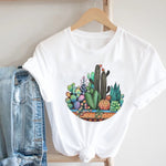 Women Printing Floral Flower 90s Cartoon Ladies Streetwear