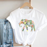 Women Printing Floral Flower 90s Cartoon Ladies Streetwear