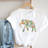 Women Printing Floral Flower 90s Cartoon Ladies Streetwear
