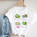 Women Printing Floral Flower 90s Cartoon Ladies Streetwear