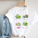 Women Printing Floral Flower 90s Cartoon Ladies Streetwear