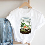 Women Printing Floral Flower 90s Cartoon Ladies Streetwear
