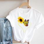 Women Printing Floral Flower 90s Cartoon Ladies Streetwear