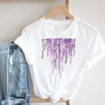 Women Printing Floral Flower 90s Cartoon Ladies Streetwear