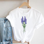 Women Printing Floral Flower 90s Cartoon Ladies Streetwear