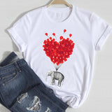 T-shirts Women Make Up Crown Fashion 90s Trend 2021