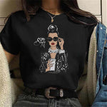 Hot Sales Printed Female Tshirt Women Fashion Graphic