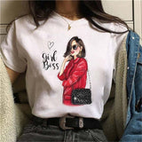 Hot Sales Printed Female Tshirt Women Fashion Graphic