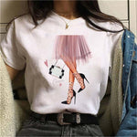 Hot Sales Printed Female Tshirt Women Fashion Graphic