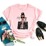 Hot Sales Printed Female Tshirt Women Fashion Graphic