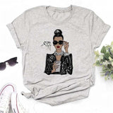 Hot Sales Printed Female Tshirt Women Fashion Graphic
