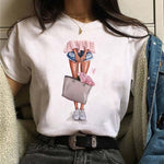 Hot Sales Printed Female Tshirt Women Fashion Graphic