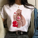 Hot Sales Printed Female Tshirt Women Fashion Graphic