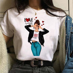 Hot Sales Printed Female Tshirt Women Fashion Graphic