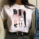 Hot Sales Printed Female Tshirt Women Fashion Graphic