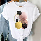 T-shirts Women 90s Clothing Casual Ladies Cute Printing