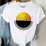 T-shirts Women 90s Clothing Casual Ladies Cute Printing