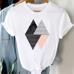 T-shirts Women 90s Clothing Casual Ladies Cute Printing