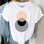 T-shirts Women 90s Clothing Casual Ladies Cute Printing