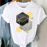 T-shirts Women 90s Clothing Casual Ladies Cute Printing