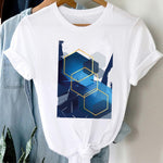 T-shirts Women 90s Clothing Casual Ladies Cute Printing