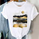 T-shirts Women 90s Clothing Casual Ladies Cute Printing