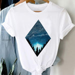 T-shirts Women 90s Clothing Casual Ladies Cute Printing