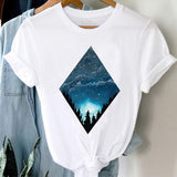 T-shirts Women 90s Clothing Casual Ladies Cute Printing