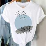 T-shirts Women 90s Clothing Casual Ladies Cute Printing