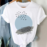 T-shirts Women 90s Clothing Casual Ladies Cute Printing