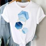 T-shirts Women 90s Clothing Casual Ladies Cute Printing