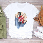 Women 2021 Fashion Fingernail Nail Art Make Up 90s Ladies Lady
