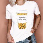 Women Graphic Feather Printing Fashion 90s Cute Watercolor