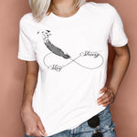 Women Graphic Feather Printing Fashion 90s Cute Watercolor