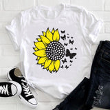 Women 2021 Feather Bird Short Sleeve Printing Spring Fashion