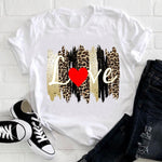 Women 2021 Feather Bird Short Sleeve Printing Spring Fashion