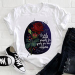Women 2021 Feather Bird Short Sleeve Printing Spring Fashion